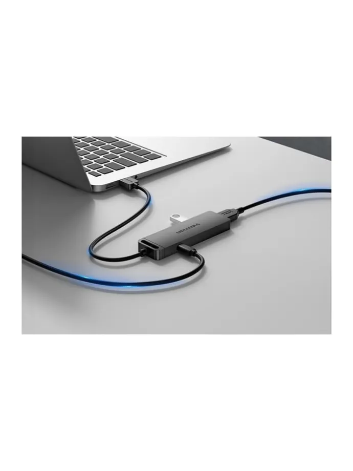 USB Hub 4-Port 3.0 USB Verteiler PC USB Splitter 0.15 Meter