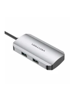 USB-C auf USB-C Dockingstation - 3x USB3.0, PD 0,15m grau - USB-C, 3x USB3.0