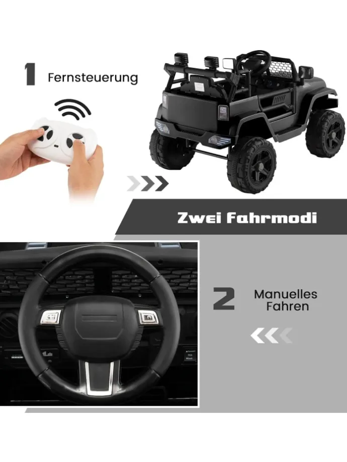 12V Elektroauto 3-7 Jahren in Schwarz