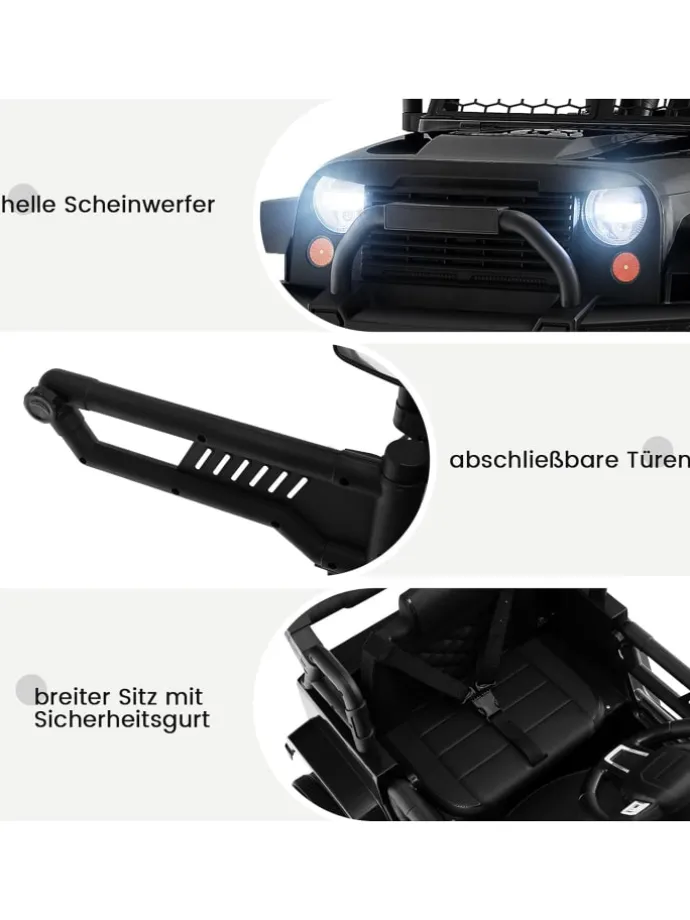 12V Elektroauto 3-7 Jahren in Schwarz