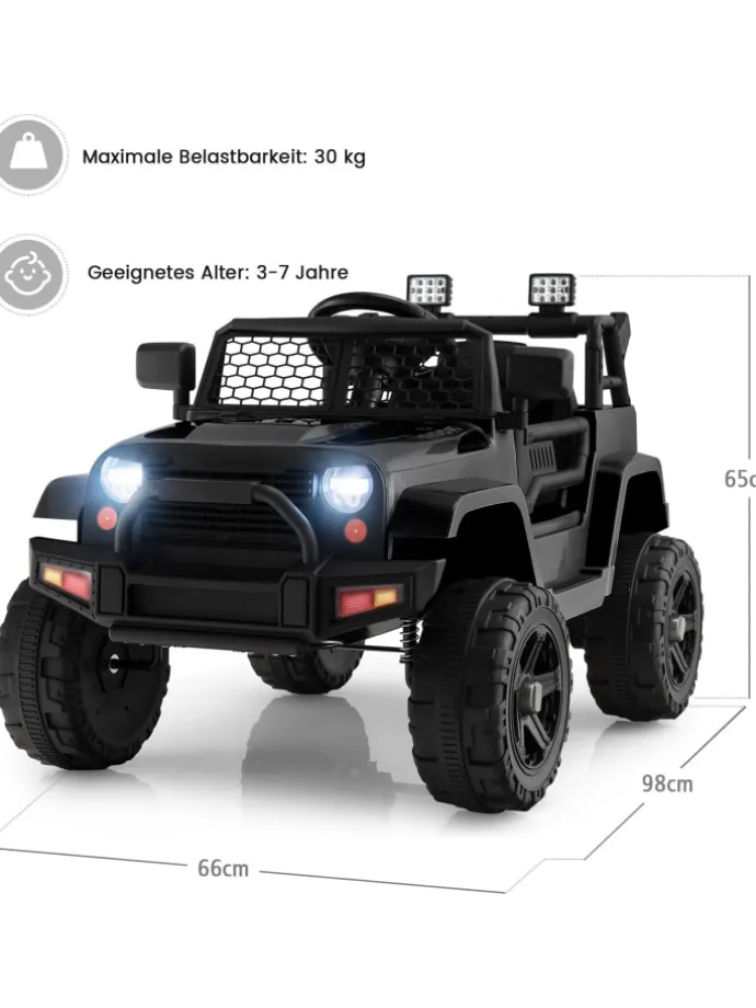 12V Elektroauto 3-7 Jahren in Schwarz