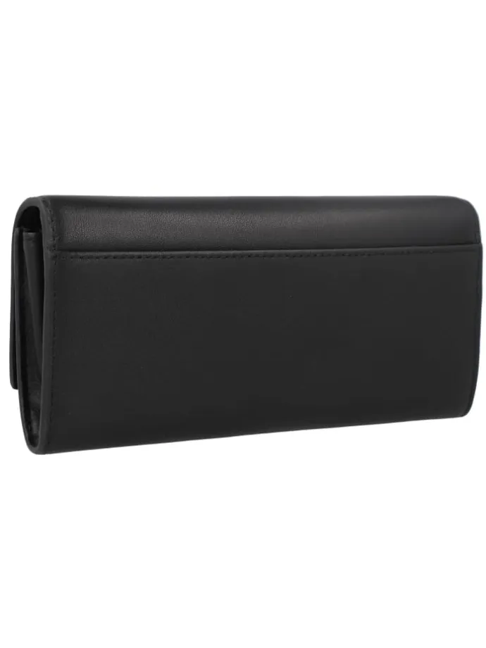 Valentina Geldbörse RFID Schutz Leder 19 cm in black