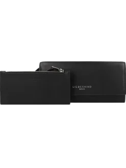 Valentina Geldbörse RFID Schutz Leder 19 cm in black
