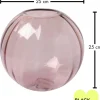 Vase "Kwabene" in Rosa - (H)25 x Ø 25 cm