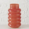 Vase ''Ribbo'' in Dunkelrosa - (H)26 x Ø 15 cm