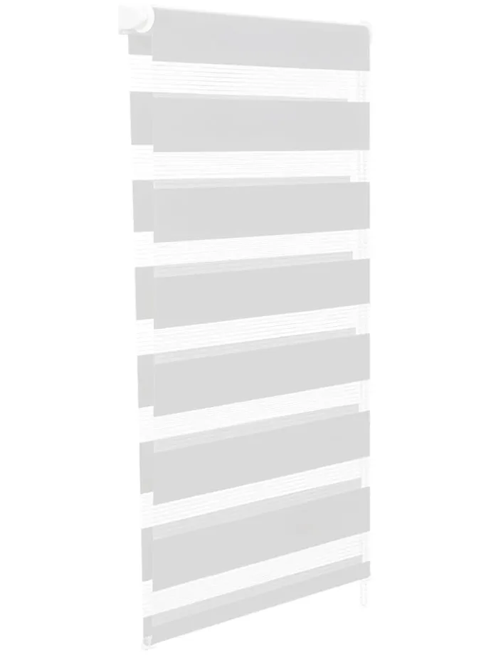 Verdunkelungsrollo "Zebra" in Weiß - (L)120 x (B)60 cm