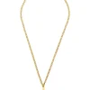 Vergold. Halskette mit Anhänger - (L)26 cm