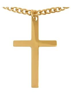 Vergold. Halskette mit Anhänger - (L)26 cm