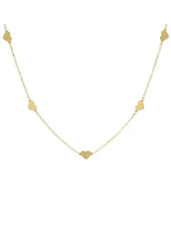 Vergold. Halskette mit Schmuckelementen - (L)45 cm