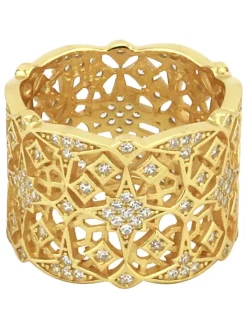 Vergold. Ring mit Edelsteinen