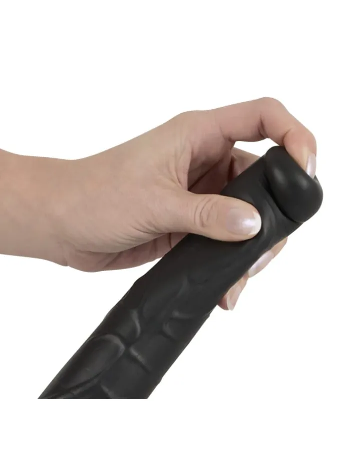 Vibrator Black Push Thrusting Vibrator in schwarz
