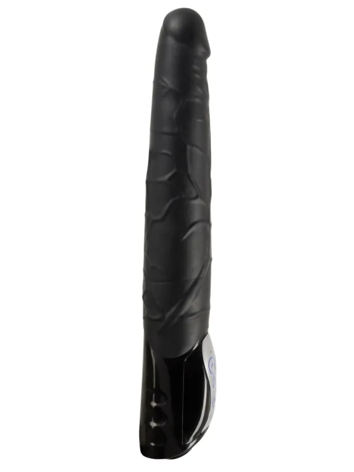 Vibrator Black Push Thrusting Vibrator in schwarz