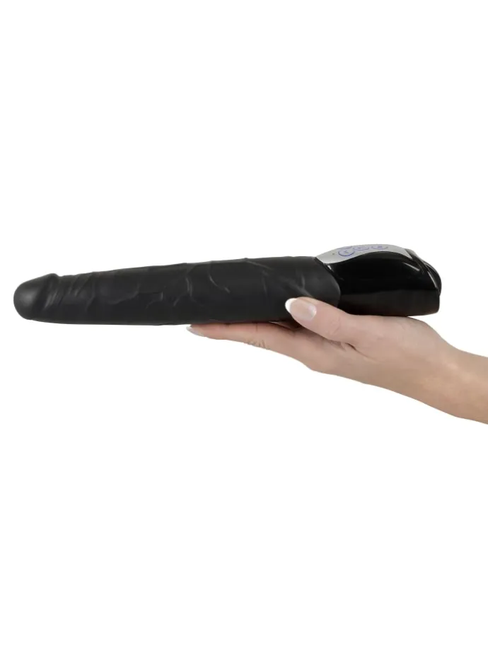 Vibrator Black Push Thrusting Vibrator in schwarz