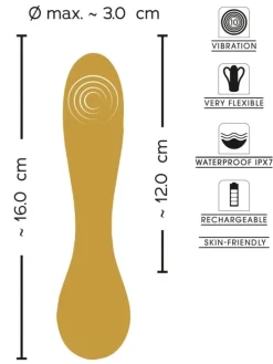 Vibrator Flexible Swirl in gold
