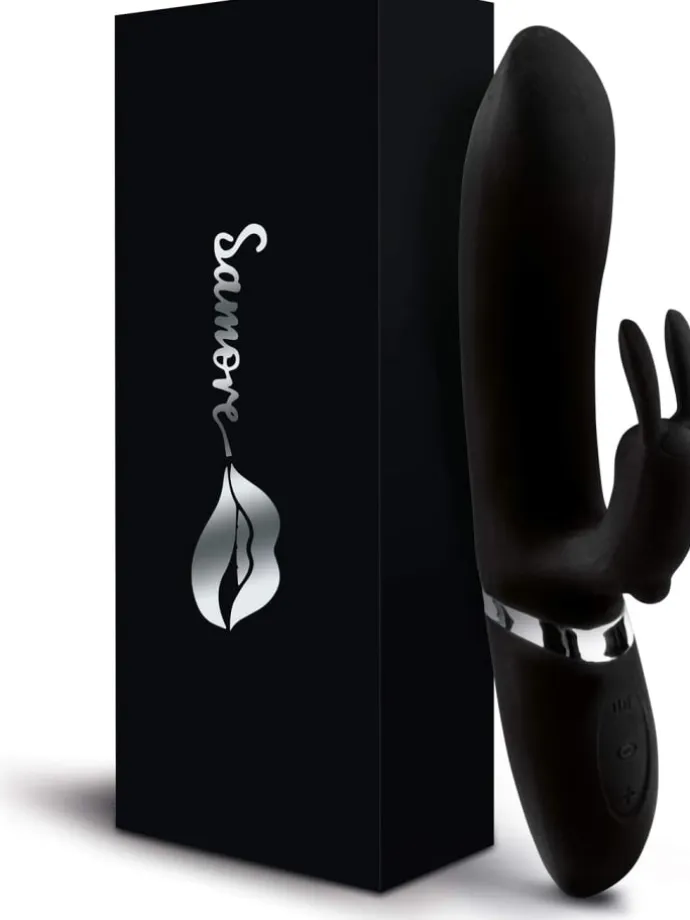 Vibrator "Klitoris & G-Punkt" mit Heizfunktion in schwarz