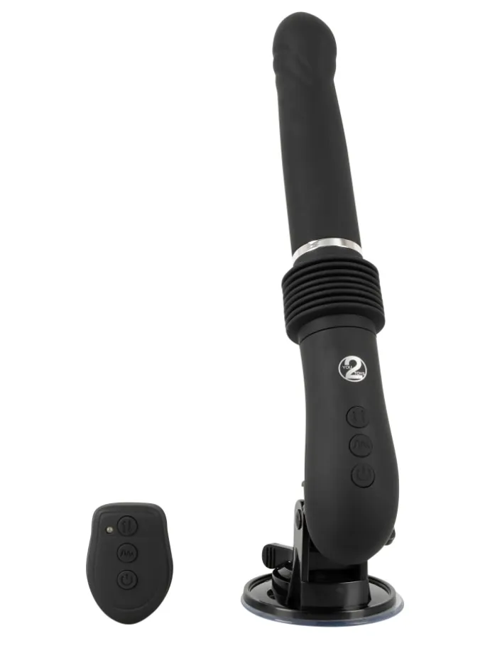Vibrator mit Stoßfunktion RC Fucking Machine 2.0 in schwarz