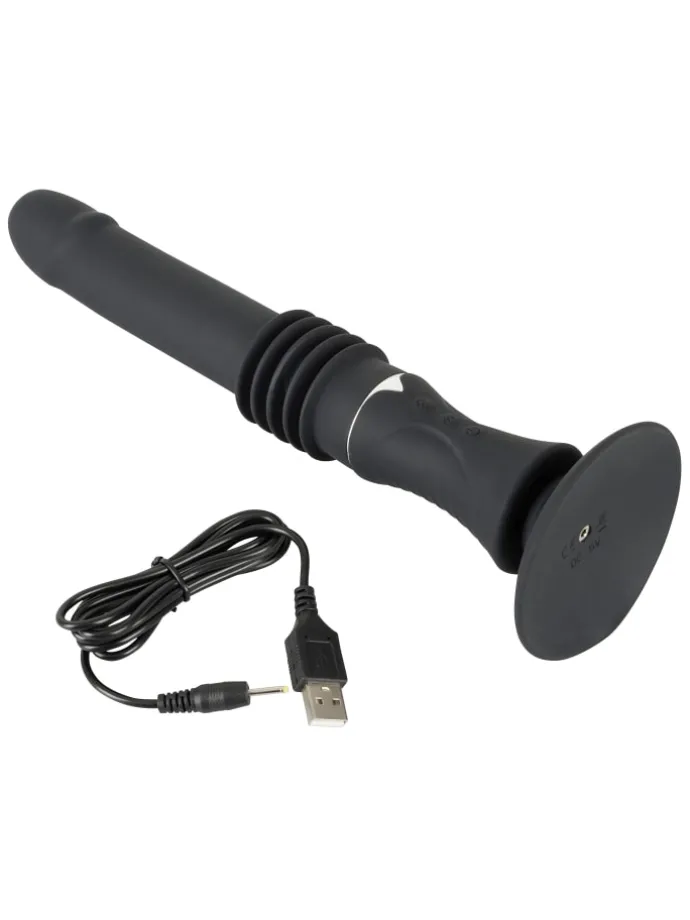 Vibrator mit Stoßfunktion Portable Fucking Machine in schwarz