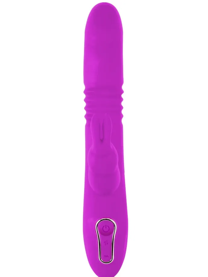 Vibrator mit Stoßfunktion Thrusting Rabbit in pink