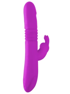Vibrator mit Stoßfunktion Thrusting Rabbit in pink