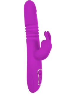 Vibrator mit Stoßfunktion Thrusting Rabbit in pink