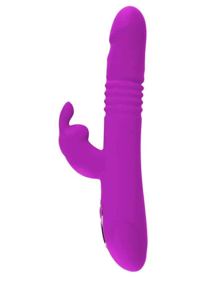 Vibrator mit Stoßfunktion Thrusting Rabbit in pink