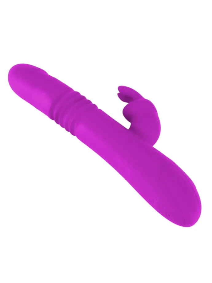 Vibrator mit Stoßfunktion Thrusting Rabbit in pink