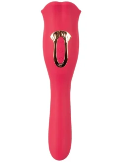 Vibrator "Moving Lip" in Rot - (L)22,2 cm