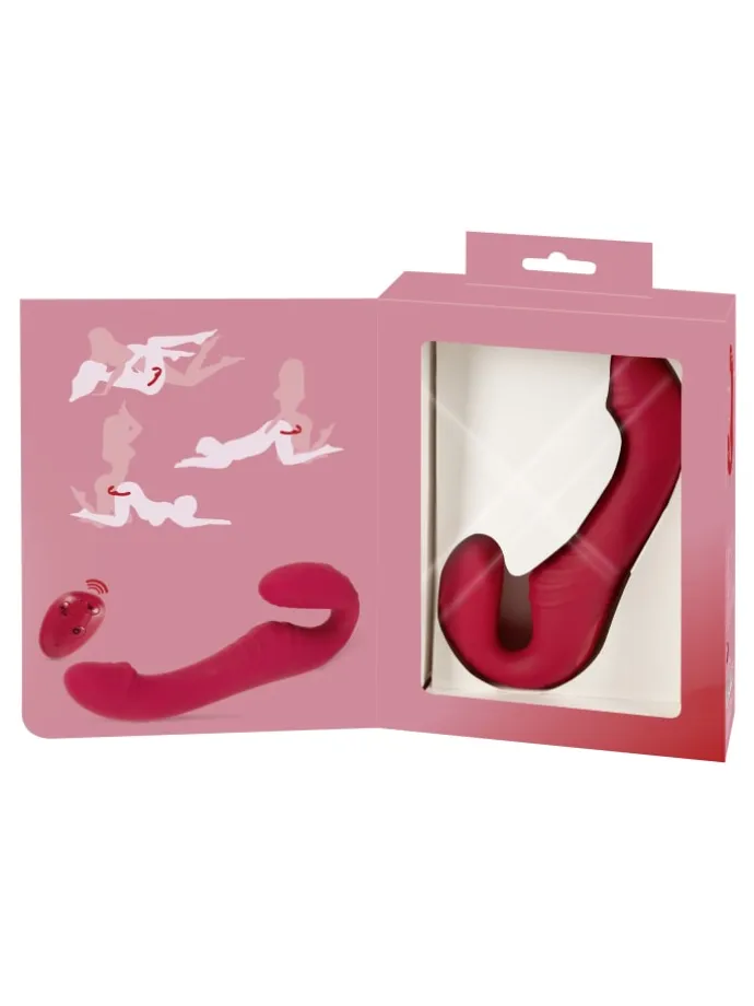 Vibrator RC Strapless Strap-On 3 in rot