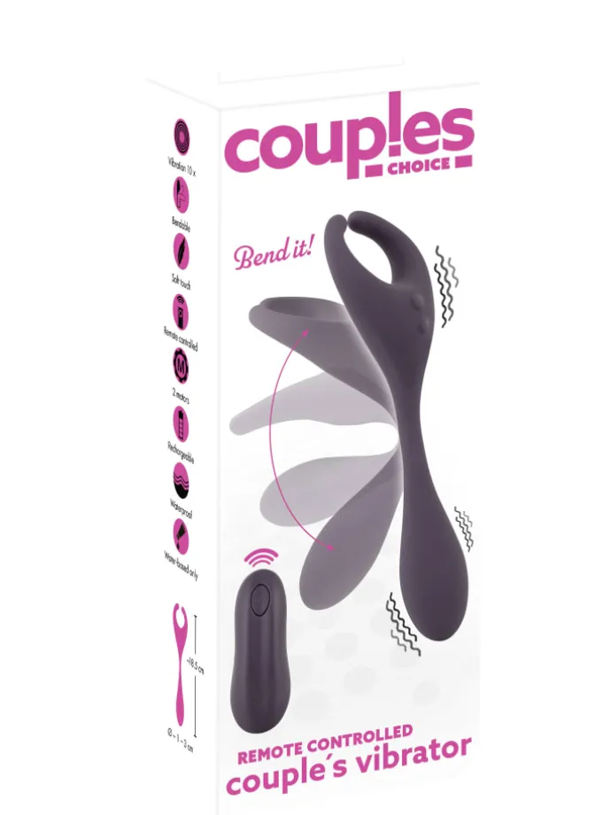 Vibrator Remote Controlled Couple's Vibrator in lila