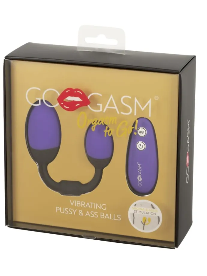 vibrierende Liebeskugel Pussy & Ass Balls in lila