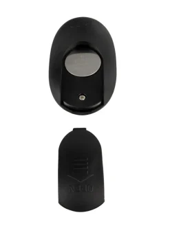 Vibro-Analplug Rings with a RC B-Plug in schwarz