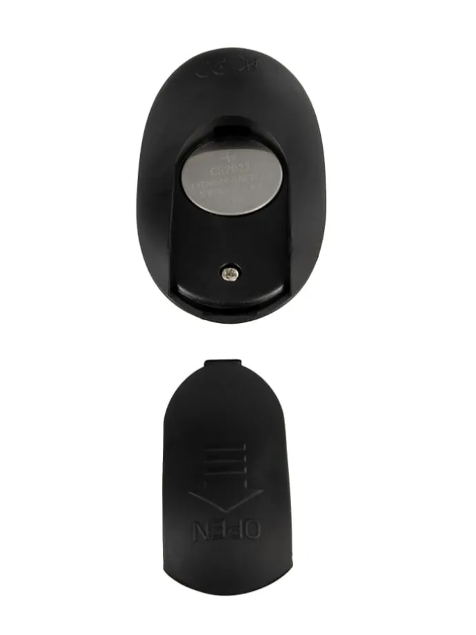 Vibro-Analplug Rings with a RC B-Plug in schwarz