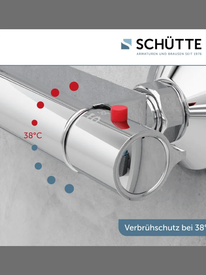 VICO Thermostat Duscharmatur, Chrom