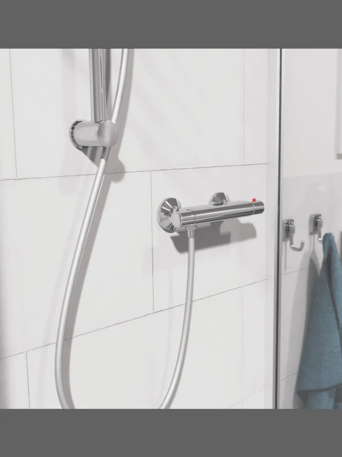 VICO Thermostat Duscharmatur, Chrom