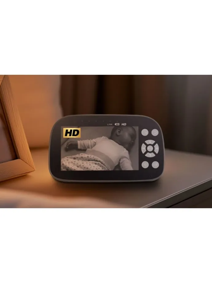 Video Babyphone 5" BabyCam Pro HD Move in Weiß ab 0 Monate