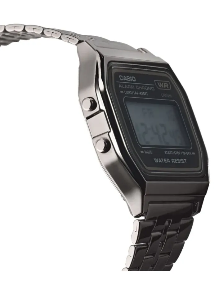 Vintage Digitaluhr Anthrazit