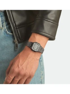 Vintage Digitaluhr Anthrazit