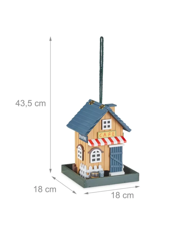 Vogelfutterhaus "Café" in Bunt