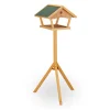 Vogelfutterhaus in Natur/ Grün - (B)66 x (H)137 x (T)59 cm