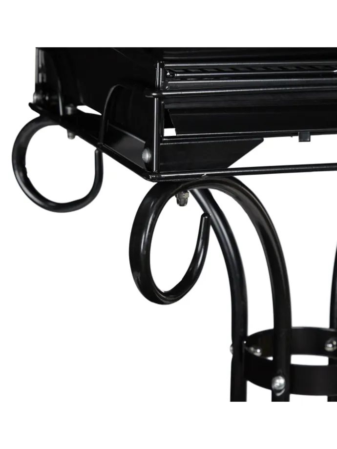 Vogelkäfig in Schwarz - (B)55 x (H)146,5 x (T)50 cm