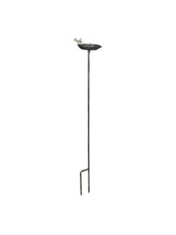 Vogeltränke Erdspieß in Bronze