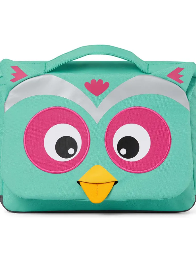 Vorschultasche "Eule" in Türkis - (B)31,5 x (H)23,5 x (T)7 cm