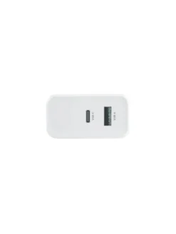 45W Schnell-Ladegerät PD QC 1x USB-C 1x USB weiß