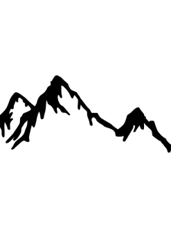 Wanddekor "Mountain" - (B)70 x (H)45 cm