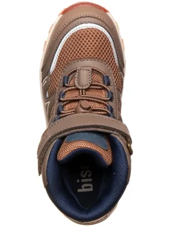 Wanderschuhe in Hellbraun/ Dunkelblau
