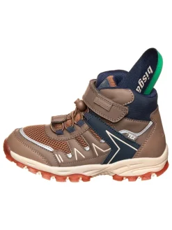 Wanderschuhe in Hellbraun/ Dunkelblau