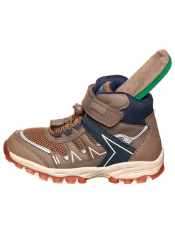 Wanderschuhe in Hellbraun/ Dunkelblau