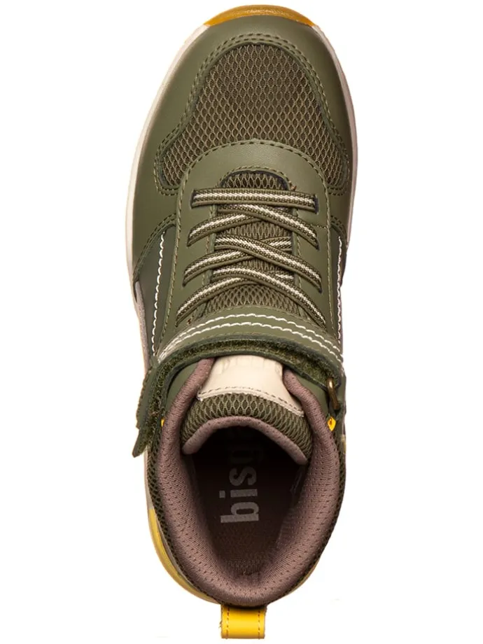 Wanderschuhe in Khaki/ Gelb