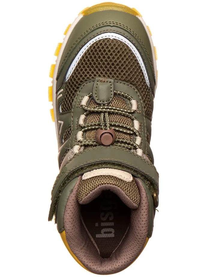Wanderschuhe in Khaki/ Gelb