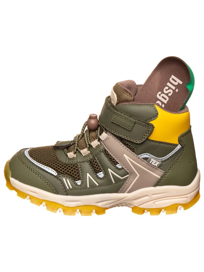 Wanderschuhe in Khaki/ Gelb